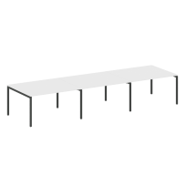 Metal System Quattro Перег. стол (3 столешницы) на П-оразном м/к 40БП.ПРГ-3.3 Акация/Антрацит металл 4200*1235*750 Metal System Quattro Перег. стол (3 столешницы) на П-оразном м/к 40БП.ПРГ-3.3 Акация/Антрацит металл 4200*1235*750