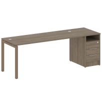 Metal System Quattro Р. ст. с тумбой на П-образном м/к 50БП.РС-СТП-1.5 Акация/Антрацит металл 2212*720*750 Metal System Quattro Р. ст. с тумбой на П-образном м/к 50БП.РС-СТП-1.5 Акация/Антрацит металл 2212*720*750