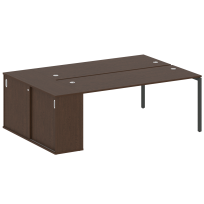 Metal System Quattro Р. ст. с шкафом-купе на П-образном м/к 40БП.РС-СШК-1.5 Т Акация/Антрацит металл 2210*1475*750 Metal System Quattro Р. ст. с шкафом-купе на П-образном м/к 40БП.РС-СШК-1.5 Т Акация/Антрацит металл 2210*1475*750
