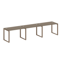 Metal System Р. ст. на 3 раб. места на О-образном м/к БО.СМ-3.2 Акация/Антрацит металл 3600*720*750 Metal System Р. ст. на 3 раб. места на О-образном м/к БО.СМ-3.2 Акация/Антрацит металл 3600*720*750