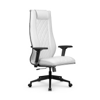 Кресло для руководителя Метта L 1m 50M/4D_17832_Кожа перфорированная NewLeather - Черный_Кожа перфорированная NewLeather - Черный