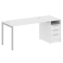 Metal System Quattro Р. ст. с тумбой на П-образном м/к 40БП.РС-СТП-1.3 Акация/Антрацит металл 1812*720*750 Metal System Quattro Р. ст. с тумбой на П-образном м/к 40БП.РС-СТП-1.3 Акация/Антрацит металл 1812*720*750