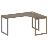 Metal System Quattro Стол криволинейный правый на О-образном м/к 40БО.СА-4 (R) Акация/Антрацит металл 1600*1200*750 Metal System Quattro Стол криволинейный правый на О-образном м/к 40БО.СА-4 (R) Акация/Антрацит металл 1600*1200*750