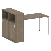 Metal System Quattro Стол офисный с шкафом-купе на П-образном м/к 40БП.РС-СШК-3.3 Т Вяз/Мокко металл 1810×1120×1098 Metal System Quattro Стол офисный с шкафом-купе на П-образном м/к 40БП.РС-СШК-3.3 Т Вяз/Мокко металл 1810×1120×1098