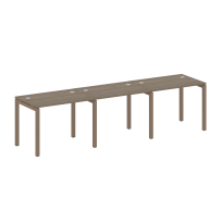 Metal System Quattro Р. ст. на 3 раб. места на П-образном м/к 50БП.СМ-3.1 Акация/Антрацит металл 3000*720*750 Metal System Quattro Р. ст. на 3 раб. места на П-образном м/к 50БП.СМ-3.1 Акация/Антрацит металл 3000*720*750