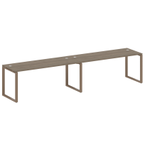 Metal System Р. ст. на 2 раб. места на О-образном м/к БО.СМ-2.5 Акация/Антрацит металл 3600*720*750 Metal System Р. ст. на 2 раб. места на О-образном м/к БО.СМ-2.5 Акация/Антрацит металл 3600*720*750