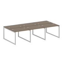 Metal System Quattro Р. ст. на 6 раб. места на О-образном м/к 40БО.СМ-6.1 Акация/Антрацит металл 3000*1475*750 Metal System Quattro Р. ст. на 6 раб. места на О-образном м/к 40БО.СМ-6.1 Акация/Антрацит металл 3000*1475*750