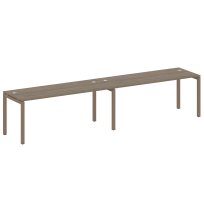 Metal System Quattro Р. ст. на 2 раб. места на П-образном м/к 50БП.СМ-2.5 Акация/Антрацит металл 3600*720*750 Metal System Quattro Р. ст. на 2 раб. места на П-образном м/к 50БП.СМ-2.5 Акация/Антрацит металл 3600*720*750