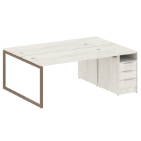 Metal System Quattro Р. ст. с тумбой на О-образном м/к 40БО.РС-СТП-2.4 Акация/Антрацит металл 2012*1475*750 Metal System Quattro Р. ст. с тумбой на О-образном м/к 40БО.РС-СТП-2.4 Акация/Антрацит металл 2012*1475*750