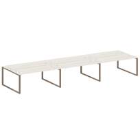 Metal System Р. ст. на 6 раб. места на О-образном м/к БО.СМ-6.5 Акация/Антрацит металл 5400*1475*750 Metal System Р. ст. на 6 раб. места на О-образном м/к БО.СМ-6.5 Акация/Антрацит металл 5400*1475*750