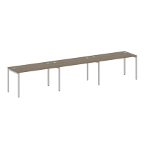 Metal System Quattro Р. ст. на 3 раб. места на П-образном м/к 40БП.СМ-3.3 Акация/Антрацит металл 4200*720*750 Metal System Quattro Р. ст. на 3 раб. места на П-образном м/к 40БП.СМ-3.3 Акация/Антрацит металл 4200*720*750