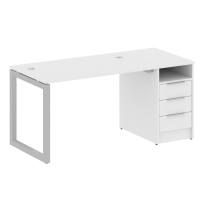 Metal System Quattro Р. ст. с тумбой на О-образном м/к 50БО.РС-СТП-1.2 Акация/Антрацит металл 1612*720*750 Metal System Quattro Р. ст. с тумбой на О-образном м/к 50БО.РС-СТП-1.2 Акация/Антрацит металл 1612*720*750