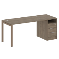 Metal System Quattro Р. ст. с тумбой на П-образном м/к 50БП.РС-СТП-1.3 Акация/Антрацит металл 1812*720*750 Metal System Quattro Р. ст. с тумбой на П-образном м/к 50БП.РС-СТП-1.3 Акация/Антрацит металл 1812*720*750
