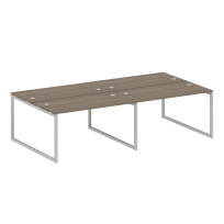 Metal System Quattro Р. ст. на 4 раб. места на О-образном м/к 40БО.СМ-4.3 Акация/Антрацит металл 2800*1475*750 Metal System Quattro Р. ст. на 4 раб. места на О-образном м/к 40БО.СМ-4.3 Акация/Антрацит металл 2800*1475*750