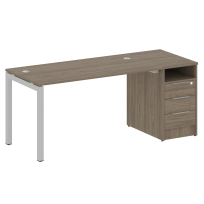 Metal System Quattro Р. ст. с тумбой на П-образном м/к 50БП.РС-СТП-1.3 Акация/Антрацит металл 1812*720*750 Metal System Quattro Р. ст. с тумбой на П-образном м/к 50БП.РС-СТП-1.3 Акация/Антрацит металл 1812*720*750