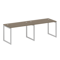 Metal System Quattro Р. ст. на 2 раб. места на О-образном м/к 40БО.СМ-2.2 Акация/Антрацит металл 2400*720*750 Metal System Quattro Р. ст. на 2 раб. места на О-образном м/к 40БО.СМ-2.2 Акация/Антрацит металл 2400*720*750