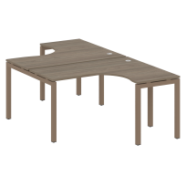 Metal System Quattro Р. ст. криволинейная на П-образном м/к 50БП.РАС-СА-2.3 Акация/Антрацит металл 1400*2435*750 Metal System Quattro Р. ст. криволинейная на П-образном м/к 50БП.РАС-СА-2.3 Акация/Антрацит металл 1400*2435*750