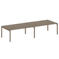 Metal System Quattro Перег. стол (2 столешницы) на П-образном м/к 50БП.ПРГ-2.5 Акация/Антрацит металл 3600*1235*750 Metal System Quattro Перег. стол (2 столешницы) на П-образном м/к 50БП.ПРГ-2.5 Акация/Антрацит металл 3600*1235*750
