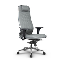 Кресло для руководителя Метта L 1m 40M/2D_17839_Кожа перфорированная NewLeather – Черный