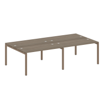 Metal System Quattro Р. ст. на 4 раб. места на П-образном м/к 50БП.СМ-4.3 Акация/Антрацит металл 2800*1475*750 Metal System Quattro Р. ст. на 4 раб. места на П-образном м/к 50БП.СМ-4.3 Акация/Антрацит металл 2800*1475*750