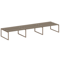 Metal System Quattro Р. ст. на 6 раб. места на О-образном м/к 50БО.СМ-6.5 Акация/Антрацит металл 5400*1475*750 Metal System Quattro Р. ст. на 6 раб. места на О-образном м/к 50БО.СМ-6.5 Акация/Антрацит металл 5400*1475*750
