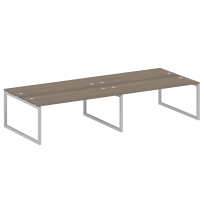Metal System Quattro Р. ст. на 4 раб. места на О-образном м/к 50БО.СМ-4.5 Акация/Антрацит металл 3600*1475*750 Metal System Quattro Р. ст. на 4 раб. места на О-образном м/к 50БО.СМ-4.5 Акация/Антрацит металл 3600*1475*750
