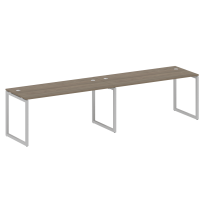 Metal System Quattro Р. ст. на 2 раб. места на О-образном м/к 40БО.СМ-2.4 Акация/Антрацит металл 3200*720*750 Metal System Quattro Р. ст. на 2 раб. места на О-образном м/к 40БО.СМ-2.4 Акация/Антрацит металл 3200*720*750