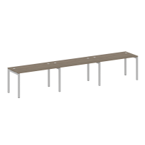 Metal System Quattro Р. ст. на 3 раб. места на П-образном м/к 50БП.СМ-3.3 Акация/Антрацит металл 4200*720*750 Metal System Quattro Р. ст. на 3 раб. места на П-образном м/к 50БП.СМ-3.3 Акация/Антрацит металл 4200*720*750