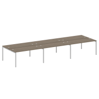 Metal System Quattro Р. ст. на 6 раб. места на П-образном м/к 40БП.СМ-6.4 Акация/Антрацит металл 4800*1475*750 Metal System Quattro Р. ст. на 6 раб. места на П-образном м/к 40БП.СМ-6.4 Акация/Антрацит металл 4800*1475*750