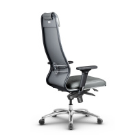 Кресло для руководителя Метта L 1m 40M/2D_17838_Кожа перфорированная NewLeather – Черный
