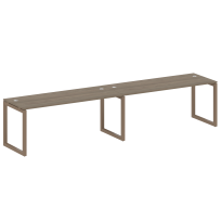 Metal System Quattro Р. ст. на 2 раб. места на О-образном м/к 50БО.СМ-2.5 Акация/Антрацит металл 3600*720*750 Metal System Quattro Р. ст. на 2 раб. места на О-образном м/к 50БО.СМ-2.5 Акация/Антрацит металл 3600*720*750