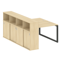 Metal System Quattro Р. ст. с шкафом-купе на О-образном м/к 50БО.РС-СШК-4.2 Т Акация/Антрацит металл 1610*2332*1098 Metal System Quattro Р. ст. с шкафом-купе на О-образном м/к 50БО.РС-СШК-4.2 Т Акация/Антрацит металл 1610*2332*1098