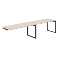 Стол-бенч комбо s-b-s с вырезом Allegro / 3200×800×750 / Профиль О-образный: 70×20 Антрацит / Столешница: Белый / AG.199.WH.V.72.AN Стол-бенч комбо s-b-s с вырезом Allegro / 3200×800×750 / Профиль О-образный: 70×20 Антрацит / Столешница: Белый / AG.199.WH.V.72.AN
