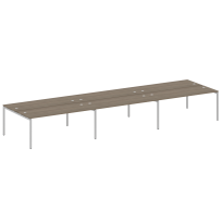 Metal System Quattro Р. ст. на 6 раб. места на П-образном м/к 40БП.СМ-6.5 Акация/Антрацит металл 5400*1475*750 Metal System Quattro Р. ст. на 6 раб. места на П-образном м/к 40БП.СМ-6.5 Акация/Антрацит металл 5400*1475*750