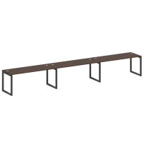Metal System Quattro Р. ст. на 3 раб. места на О-образном м/к 50БО.СМ-3.5 Акация/Антрацит металл 5400*720*750 Metal System Quattro Р. ст. на 3 раб. места на О-образном м/к 50БО.СМ-3.5 Акация/Антрацит металл 5400*720*750