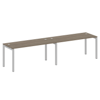 Metal System Quattro Р. ст. на 2 раб. места на П-образном м/к 50БП.СМ-2.4 Акация/Антрацит металл 3200*720*750 Metal System Quattro Р. ст. на 2 раб. места на П-образном м/к 50БП.СМ-2.4 Акация/Антрацит металл 3200*720*750