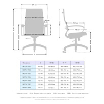 Кресло офисное METTA B 2b 19/K130 (Черный ), Основание 17833