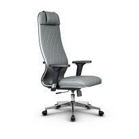 Кресло для руководителя Метта L 1m 40M/2D_17834_Кожа перфорированная NewLeather – Черный