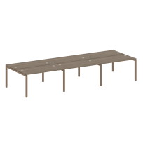 Metal System Quattro Р. ст. на 6 раб. места на П-образном м/к 50БП.СМ-6.3 Акация/Антрацит металл 4200*1475*750 Metal System Quattro Р. ст. на 6 раб. места на П-образном м/к 50БП.СМ-6.3 Акация/Антрацит металл 4200*1475*750