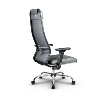 Кресло для руководителя Метта L 1m 40M/2D_17833_Кожа перфорированная NewLeather – Черный