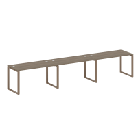 Metal System Р. ст. на 3 раб. места на О-образном м/к БО.СМ-3.3 Акация/Антрацит металл 4200*720*750 Metal System Р. ст. на 3 раб. места на О-образном м/к БО.СМ-3.3 Акация/Антрацит металл 4200*720*750
