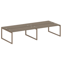 Metal System Quattro Р. ст. на 4 раб. места на О-образном м/к 50БО.СМ-4.5 Акация/Антрацит металл 3600*1475*750 Metal System Quattro Р. ст. на 4 раб. места на О-образном м/к 50БО.СМ-4.5 Акация/Антрацит металл 3600*1475*750