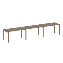 Metal System Quattro Р. ст. на 3 раб. места на П-образном м/к 50БП.СМ-3.3 Акация/Антрацит металл 4200*720*750 Metal System Quattro Р. ст. на 3 раб. места на П-образном м/к 50БП.СМ-3.3 Акация/Антрацит металл 4200*720*750