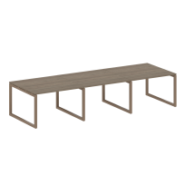 Metal System Quattro Перег. стол (3 столешницы) на О-оразном м/к 50БО.ПРГ-3.2 Акация/Антрацит металл 3600*1235*750 Metal System Quattro Перег. стол (3 столешницы) на О-оразном м/к 50БО.ПРГ-3.2 Акация/Антрацит металл 3600*1235*750