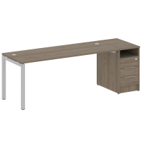 Metal System Quattro Р. ст. с тумбой на П-образном м/к 50БП.РС-СТП-1.5 Акация/Антрацит металл 2212*720*750 Metal System Quattro Р. ст. с тумбой на П-образном м/к 50БП.РС-СТП-1.5 Акация/Антрацит металл 2212*720*750