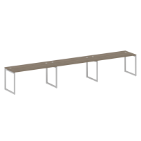 Metal System Quattro Р. ст. на 3 раб. места на О-образном м/к 40БО.СМ-3.4 Акация/Антрацит металл 4800*720*750 Metal System Quattro Р. ст. на 3 раб. места на О-образном м/к 40БО.СМ-3.4 Акация/Антрацит металл 4800*720*750