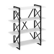 Loft Стеллаж на регулируемых опорах-4 полки VR.L-MST.O-4.8V Тиквуд тёмный/Чёрный металл 1200×400×1280 Loft Стеллаж на регулируемых опорах-4 полки VR.L-MST.O-4.8V Тиквуд тёмный/Чёрный металл 1200×400×1280