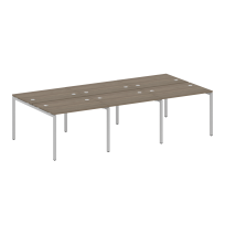 Metal System Quattro Р. ст. на 6 раб. места на П-образном м/к 40БП.СМ-6.1 Акация/Антрацит металл 3000*1475*750 Metal System Quattro Р. ст. на 6 раб. места на П-образном м/к 40БП.СМ-6.1 Акация/Антрацит металл 3000*1475*750