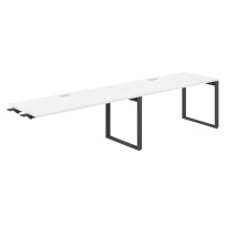 Стол-бенч комбо s-b-s с лючком Allegro / 3200×800×750 / Профиль О-образный: 70×20 Антрацит / Столешница: Белый / AG.199.WH.L.72.AN Стол-бенч комбо s-b-s с лючком Allegro / 3200×800×750 / Профиль О-образный: 70×20 Антрацит / Столешница: Белый / AG.199.WH.L.72.AN