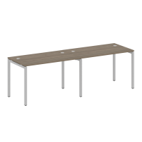 Metal System Quattro Р. ст. на 2 раб. места на П-образном м/к 40БП.СМ-2.2 Акация/Антрацит металл 2400*720*750 Metal System Quattro Р. ст. на 2 раб. места на П-образном м/к 40БП.СМ-2.2 Акация/Антрацит металл 2400*720*750